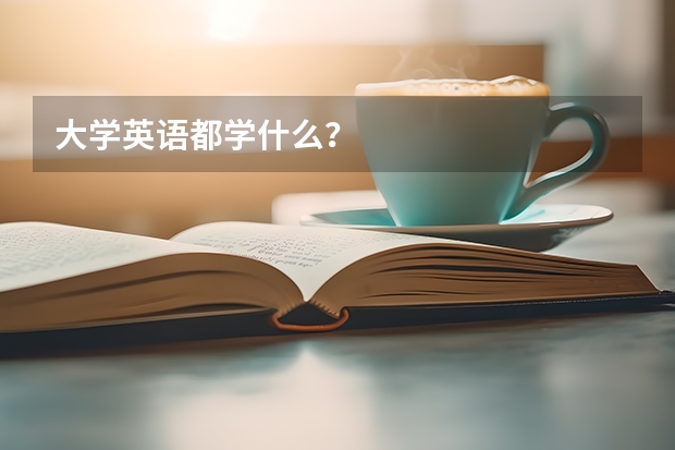 大学英语都学什么？