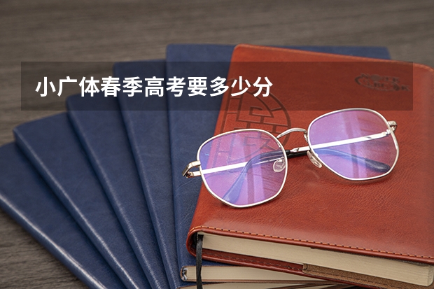 小广体春季高考要多少分